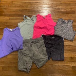 Bundle of athletic clothing